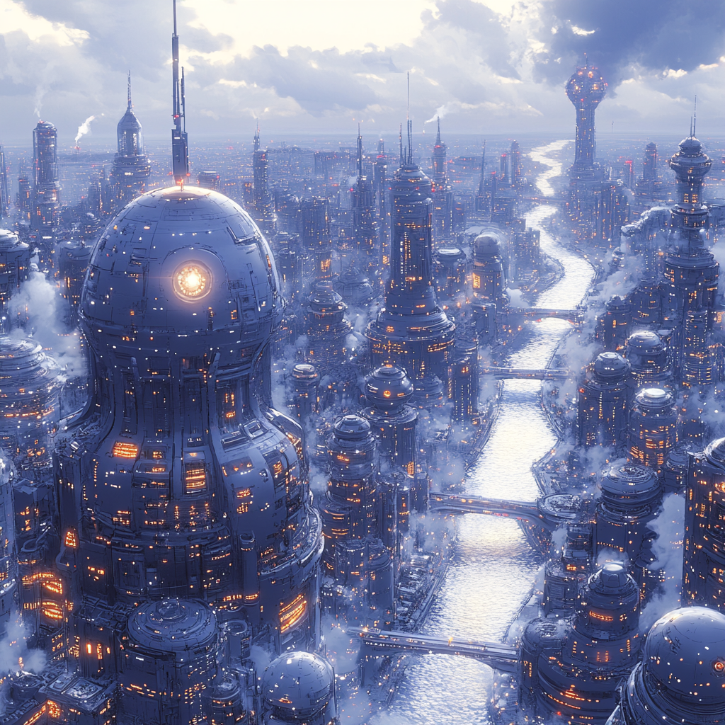 Highly Stylized Futuristic City