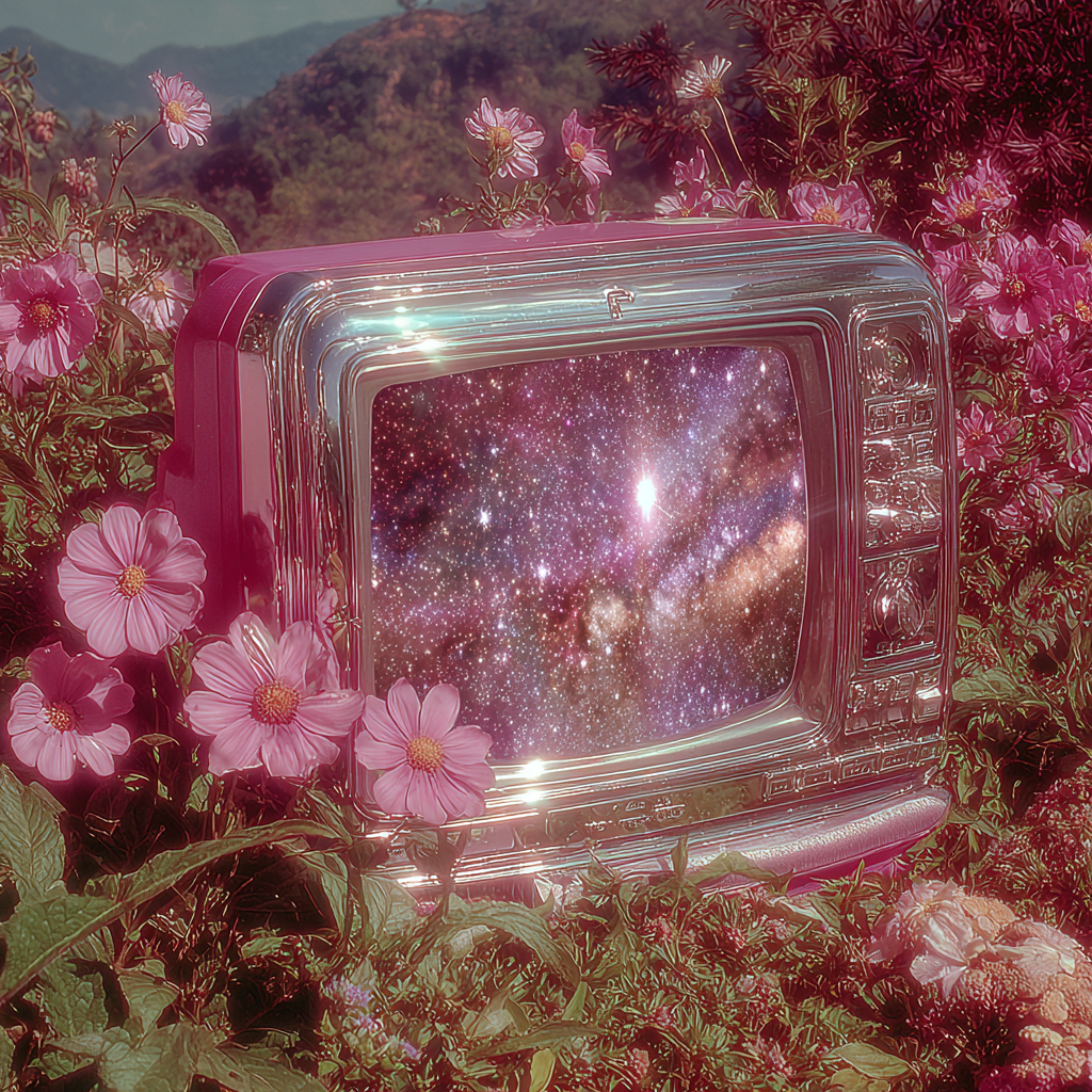 Cosmic Galaxy Inside an Abandoned CRT