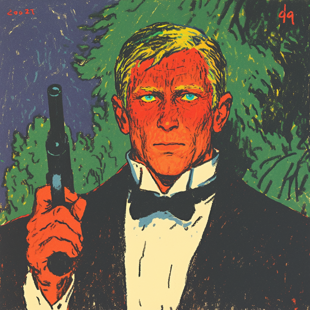 James Bond in a White Dinner Jacket