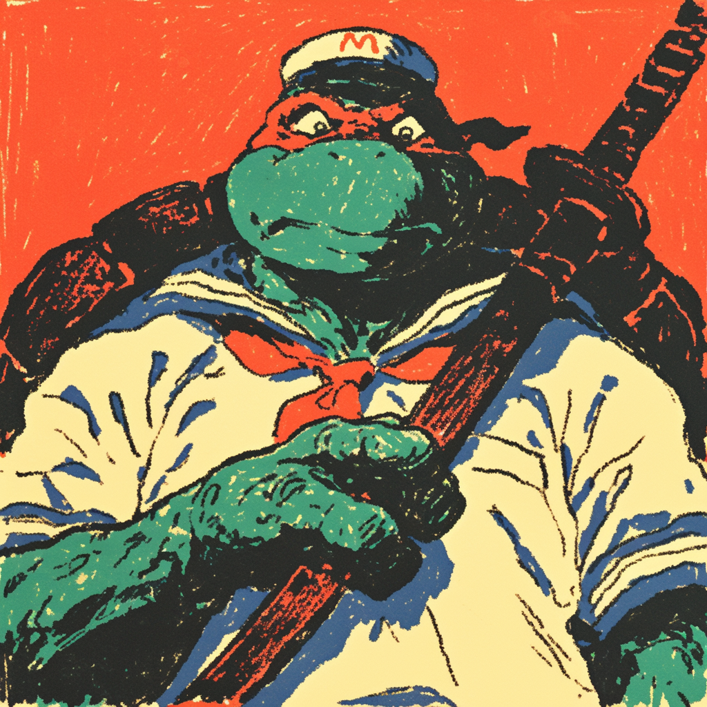 1980s Sailor Turtle Warrior