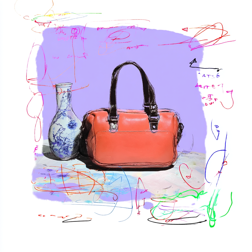 Blue-and-White Porcelain Fashion Bag