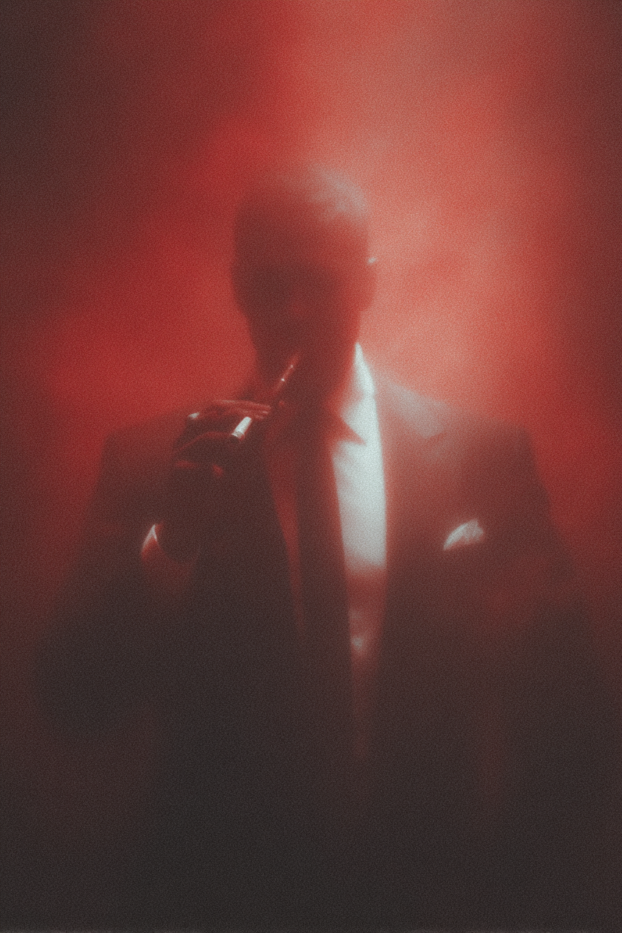 National Leader Smoking a Cigar