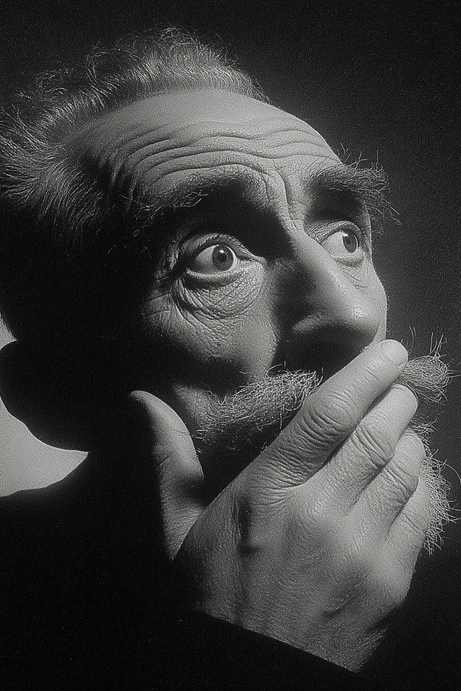 Elderly Man’s Silent Gesture