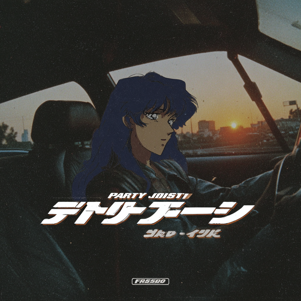 Anime Driver in Retro Osaka