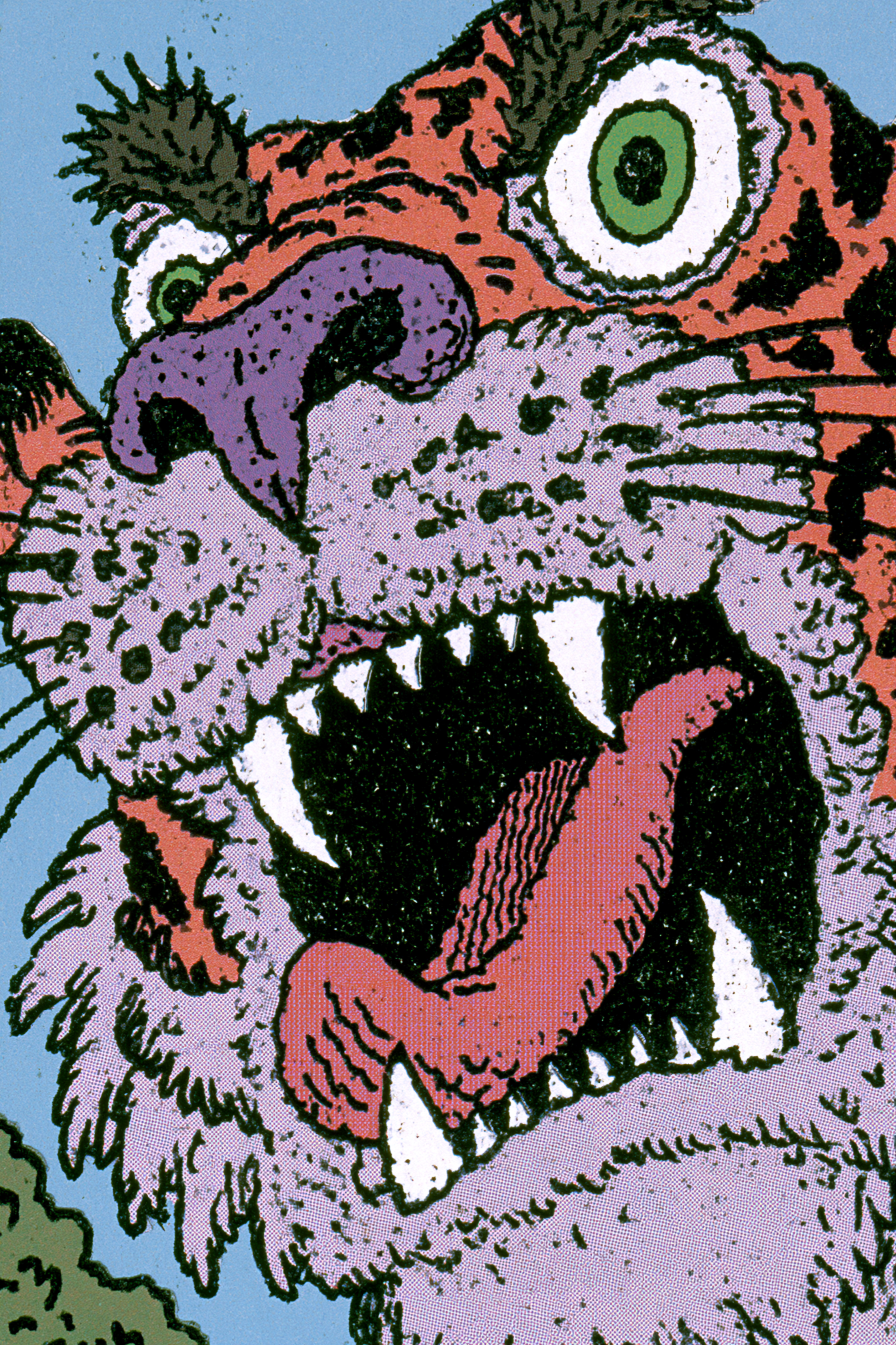 American Traditional Tiger Collage