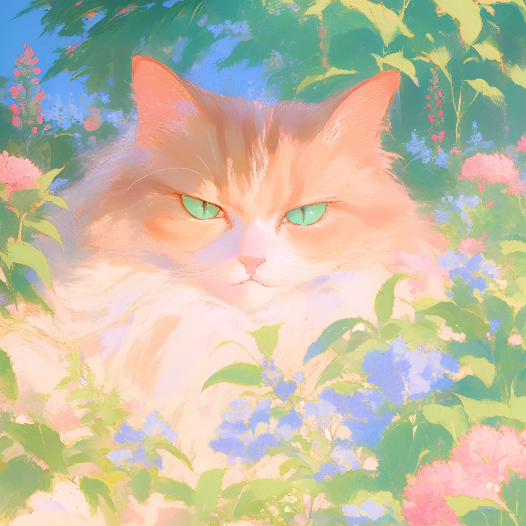Cat on a Clean Background