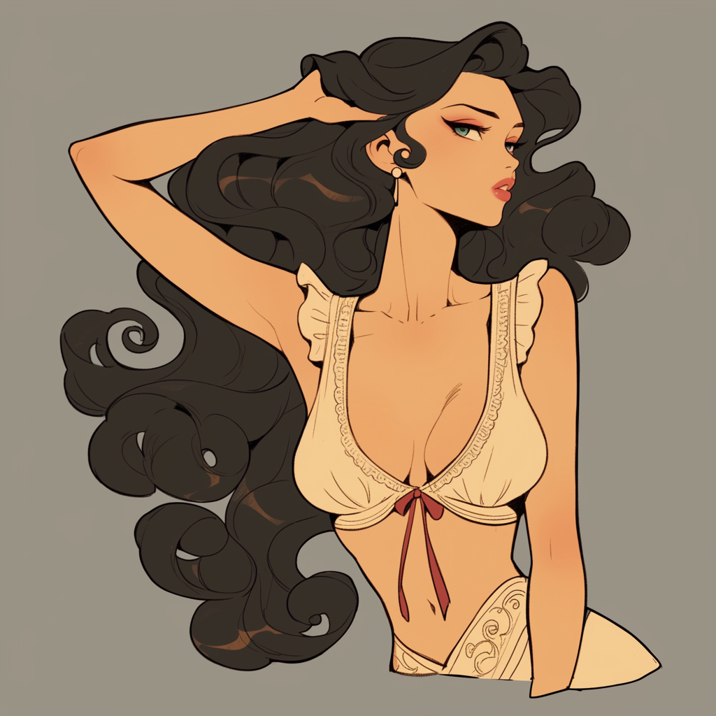 Stylized Female Character Sketch