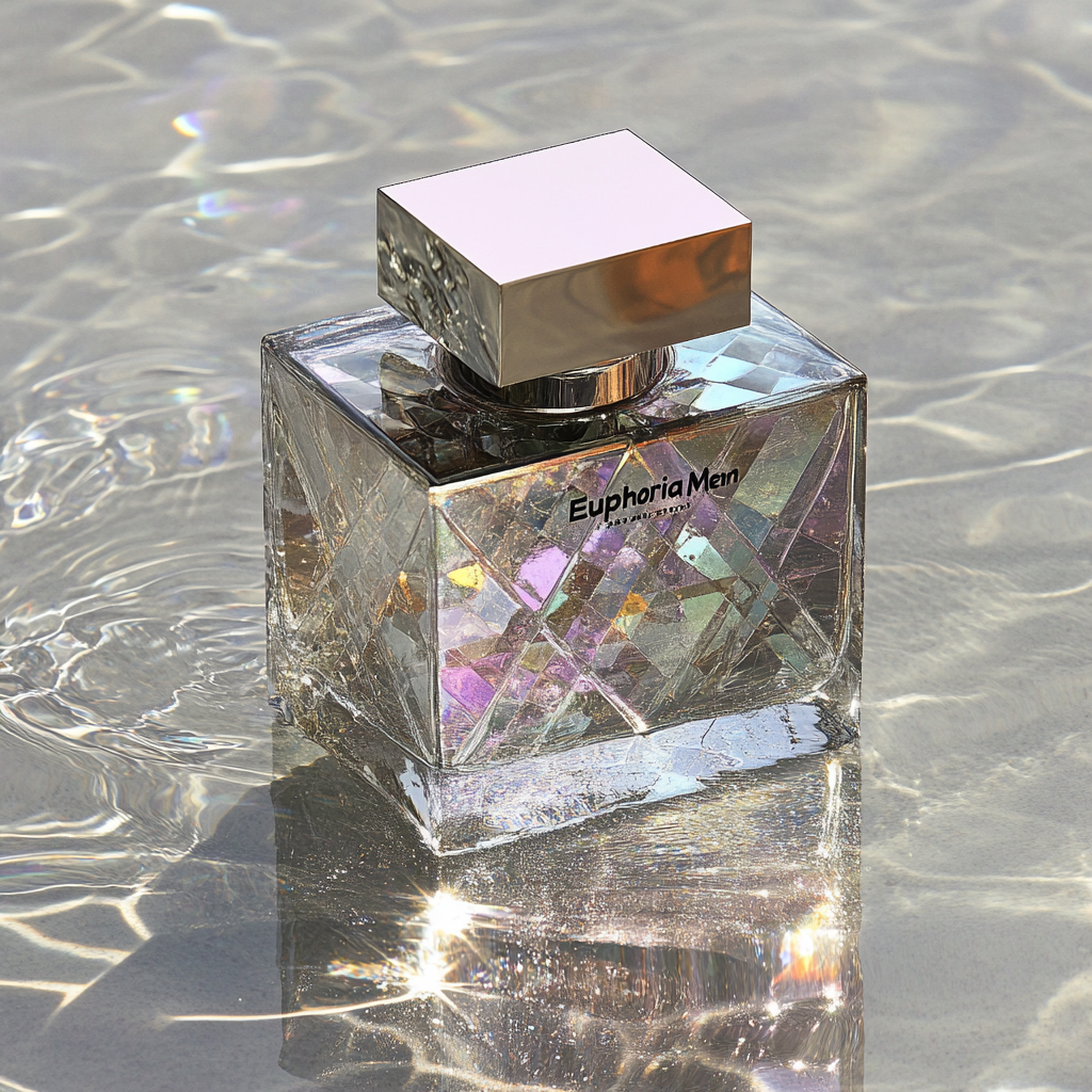 Euphoria Men Perfume Floating on Water
