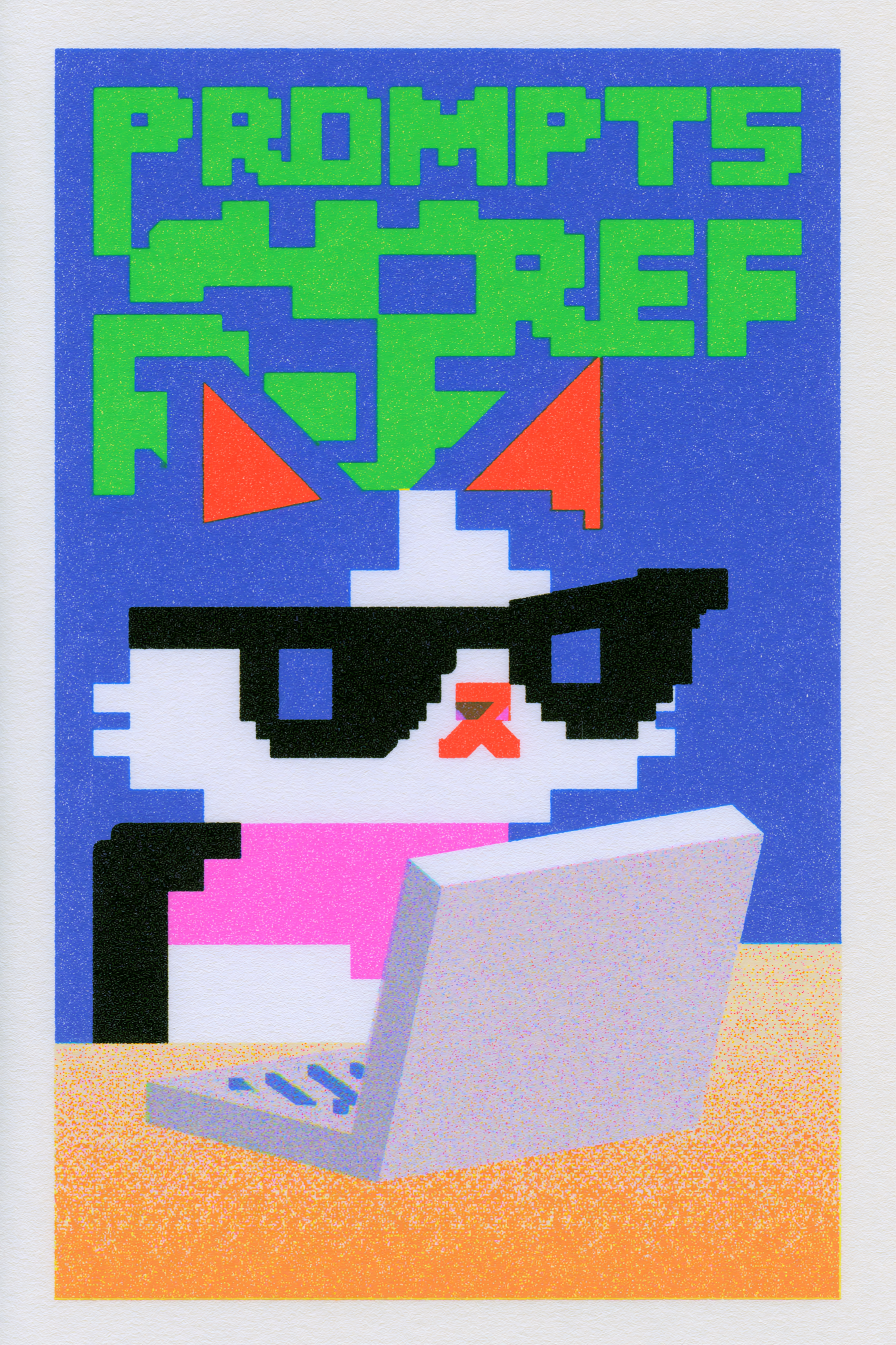 Eyepatch Cat at the Office