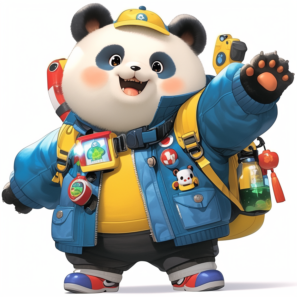 Stylized Anime Panda