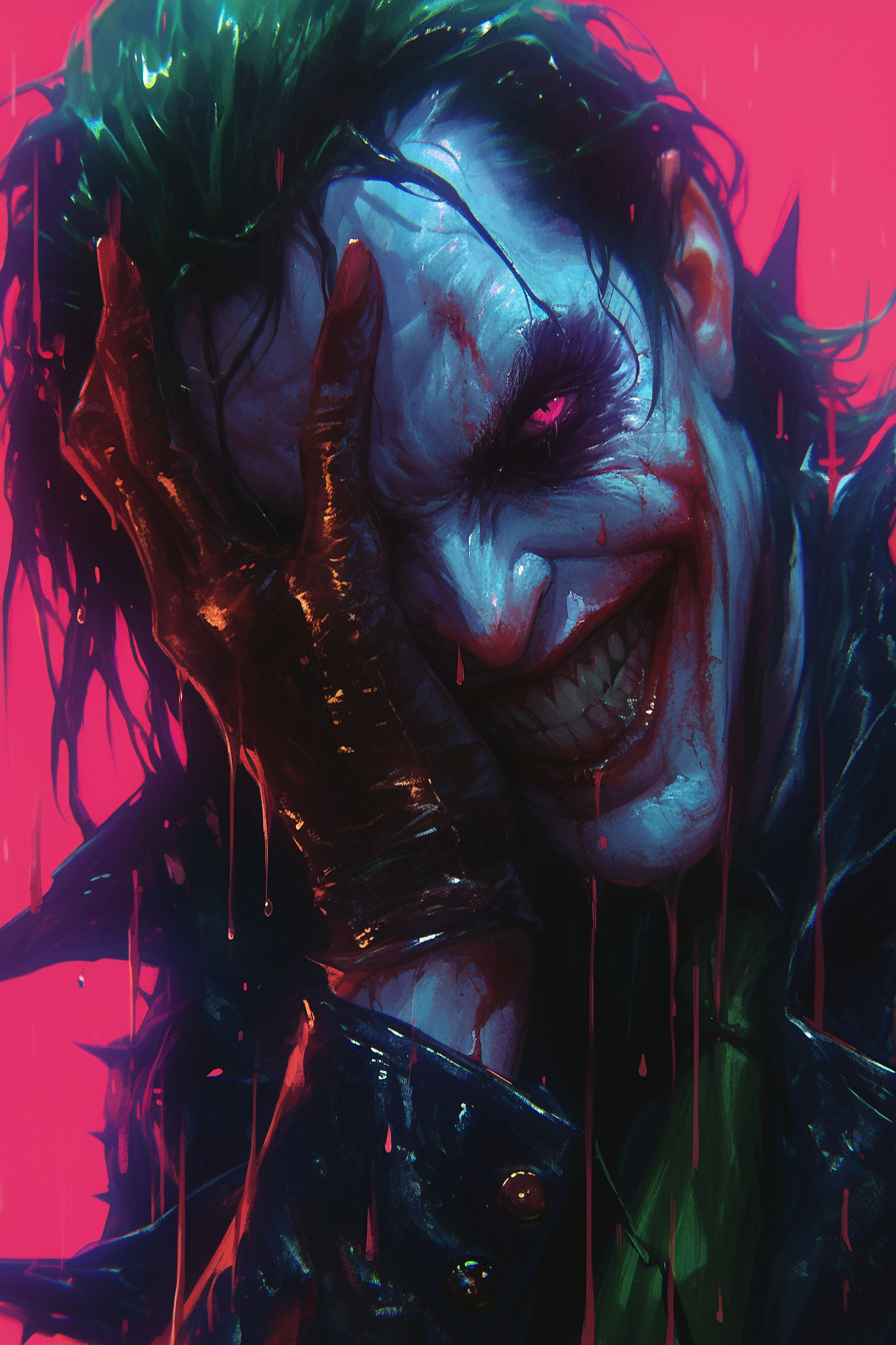 Joker anime très stylisé