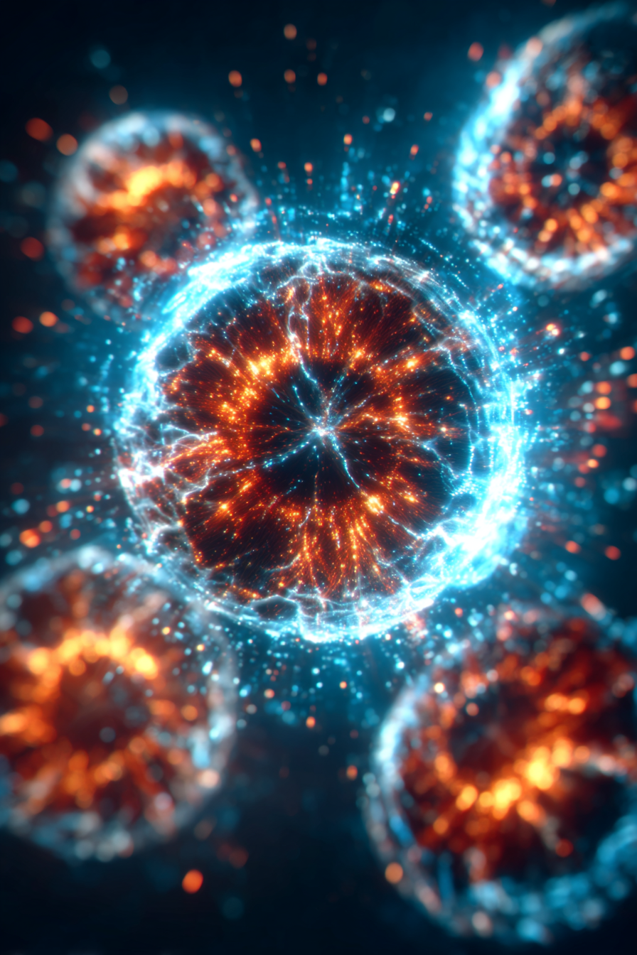 Quantum Engine Heart in Spiraling Plasma