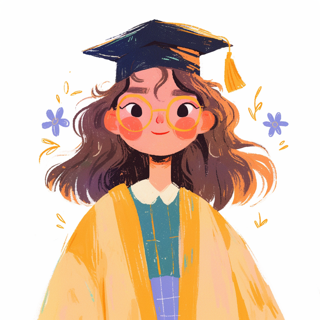 Teen Graduate Risograph Portrait