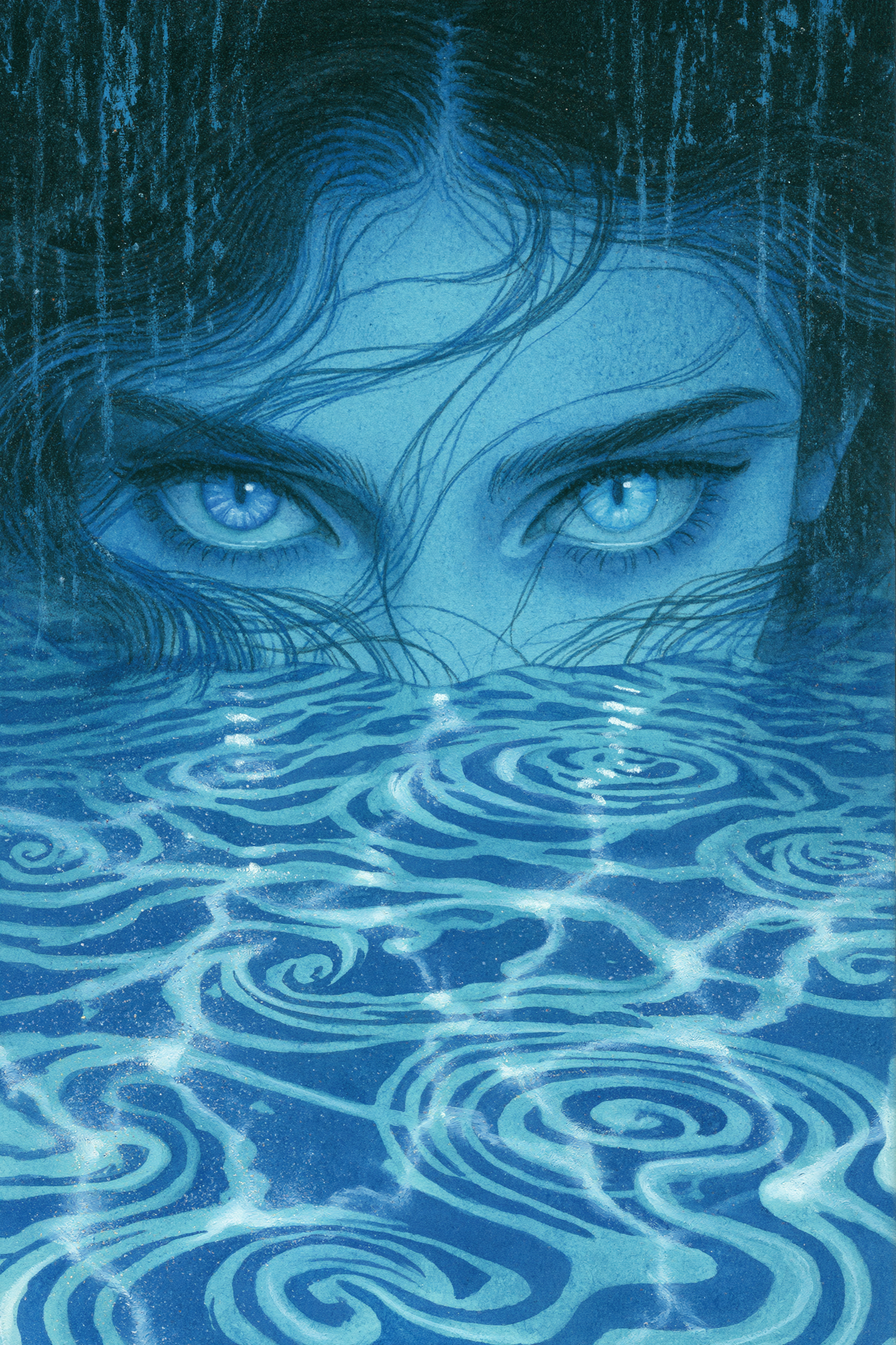 Heterochromatic Eyes in Pool Reflections