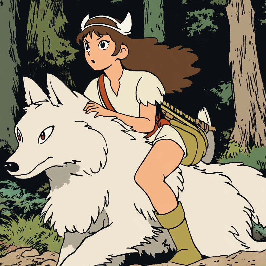 Princess Mononoke Style Study