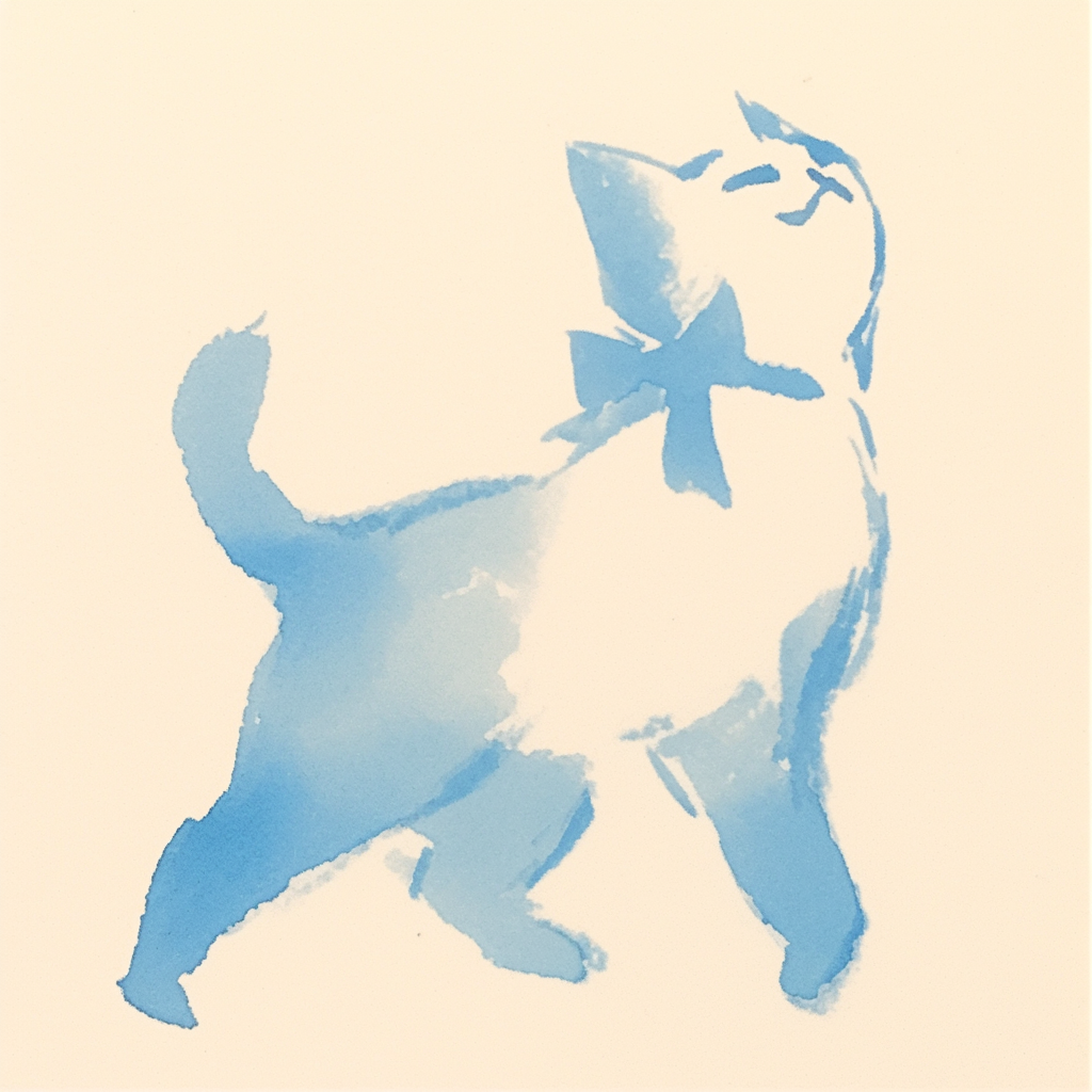 Милый бегущий кот