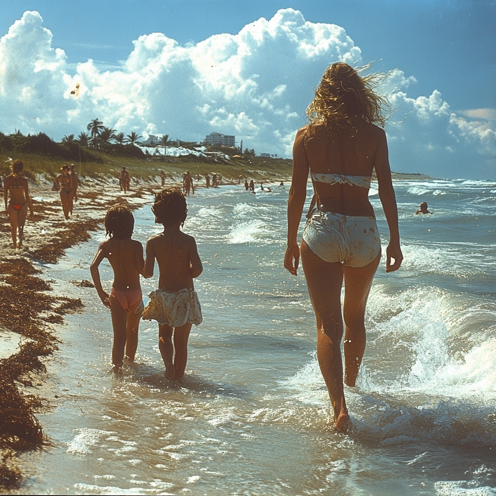 Photorealistic Family Beach Vacation