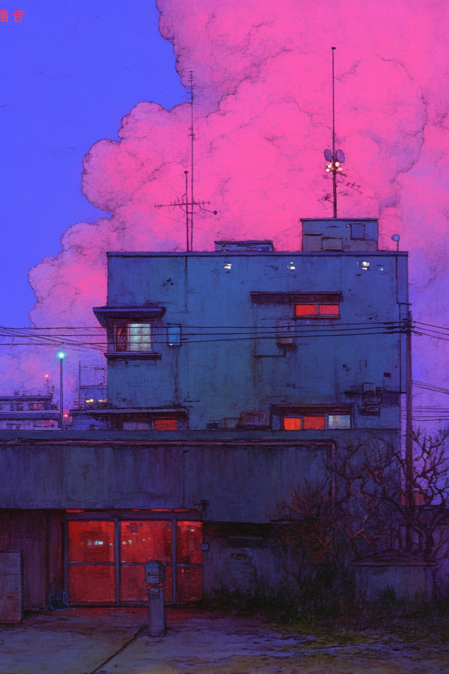 Purple-Sky Supernatural Anime Vista