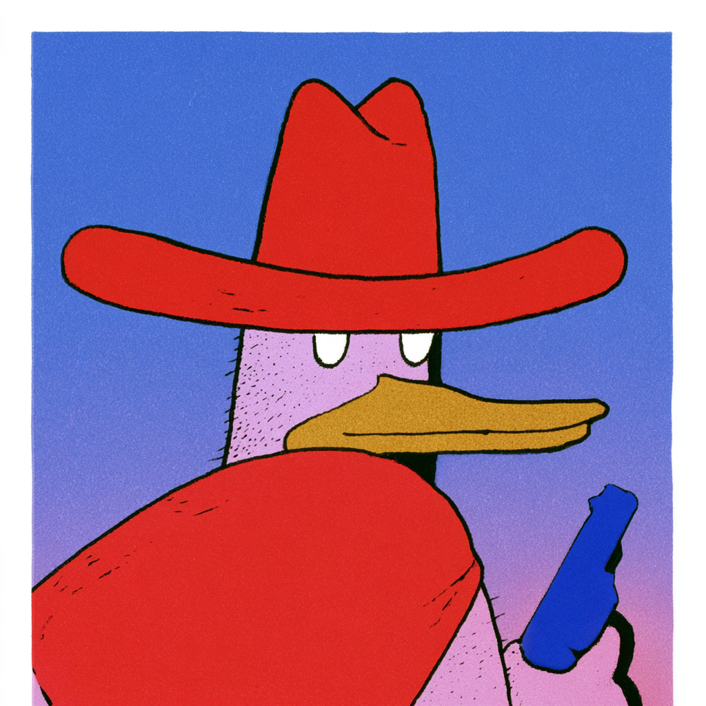 Bandit Duck with Blu-ray, Low-Brow Engraving