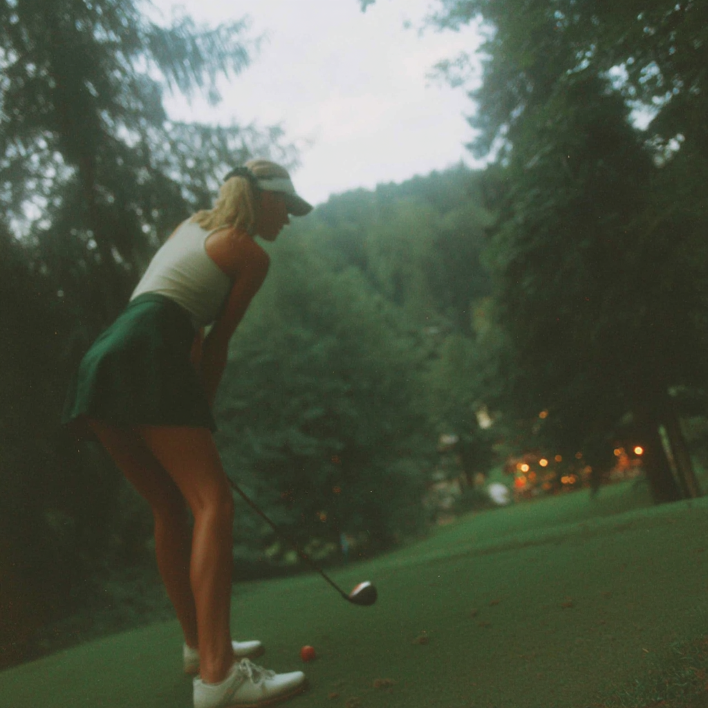 Golfer Preparing to Swing