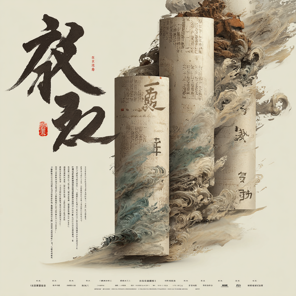 Ancient Scrolls Dissolving into Sand