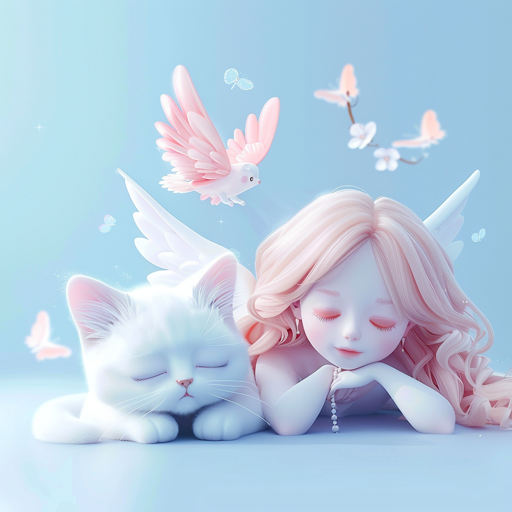 Ange et chat
