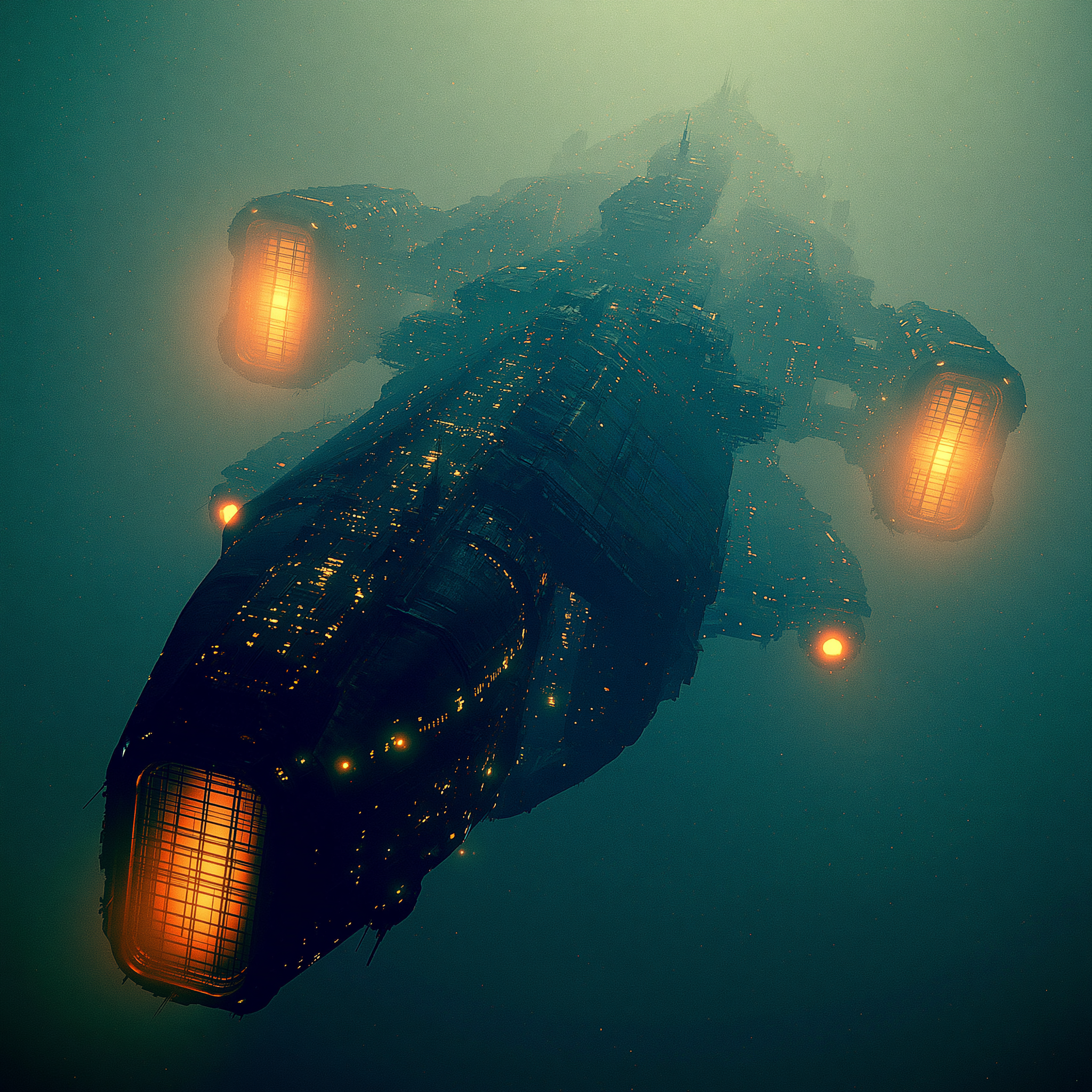 Dark Mercenary Starship