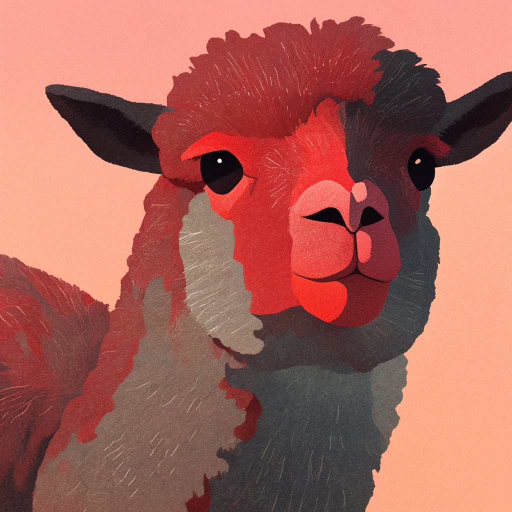 Mysterious Sci-Fi Alpaca in the Mountains