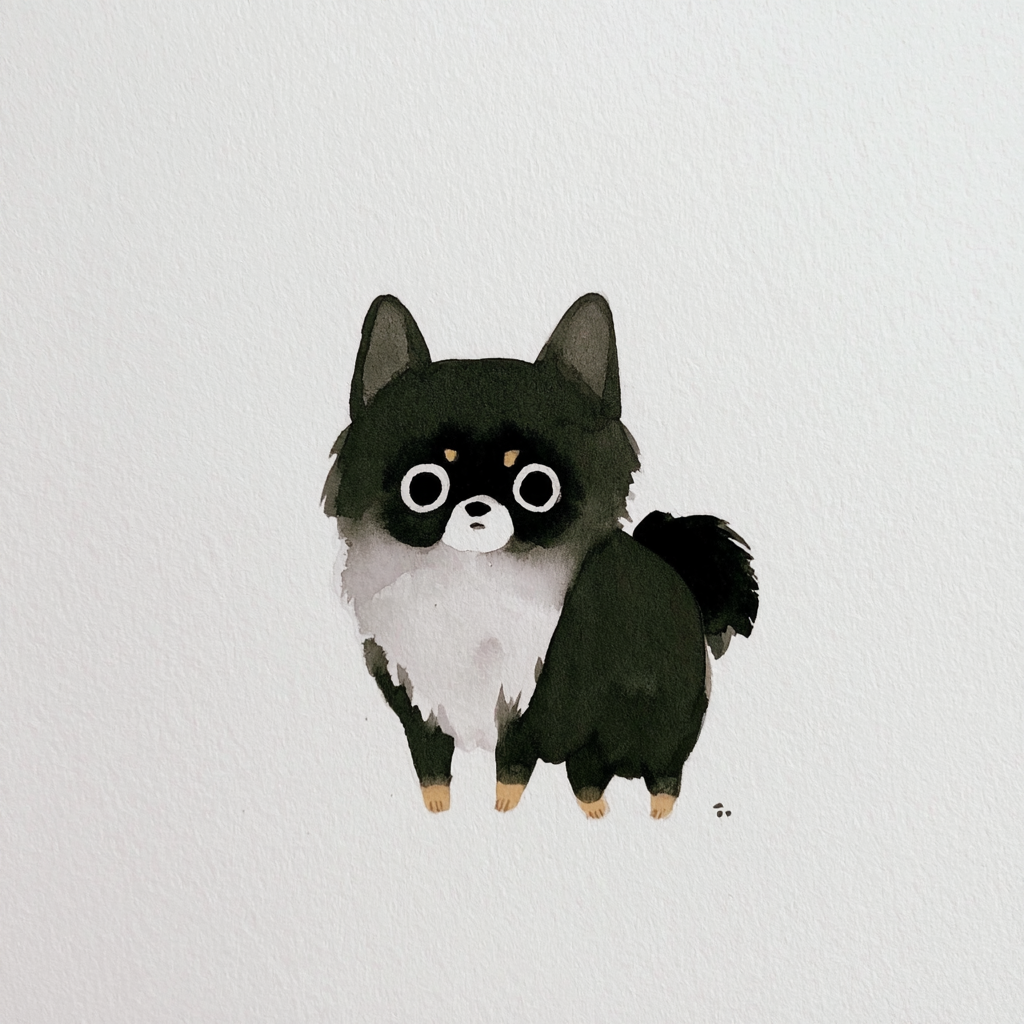 Hund mit traumhafter Textur