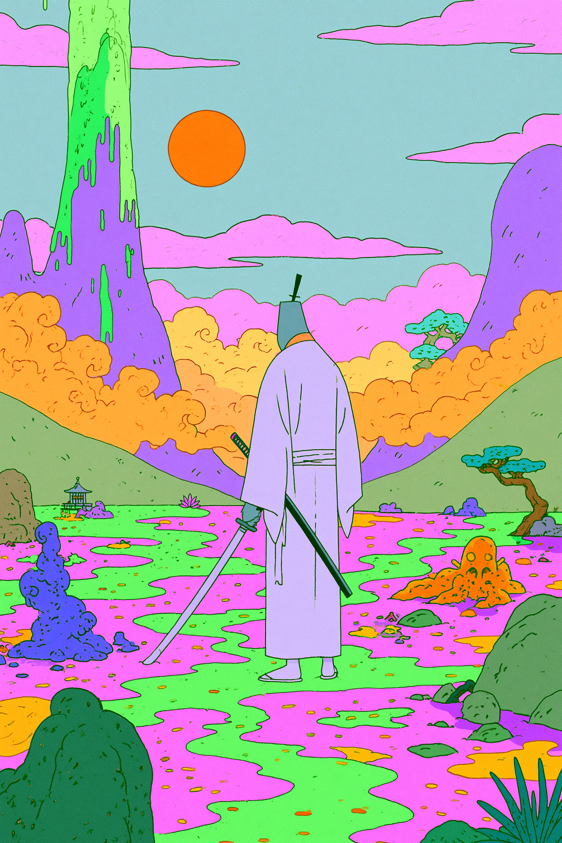 Graphic Samurai Jack Portrait