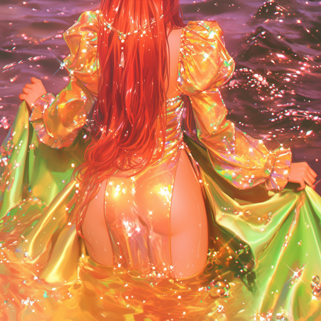 Ariel in an Oceanic Korean Hanbok