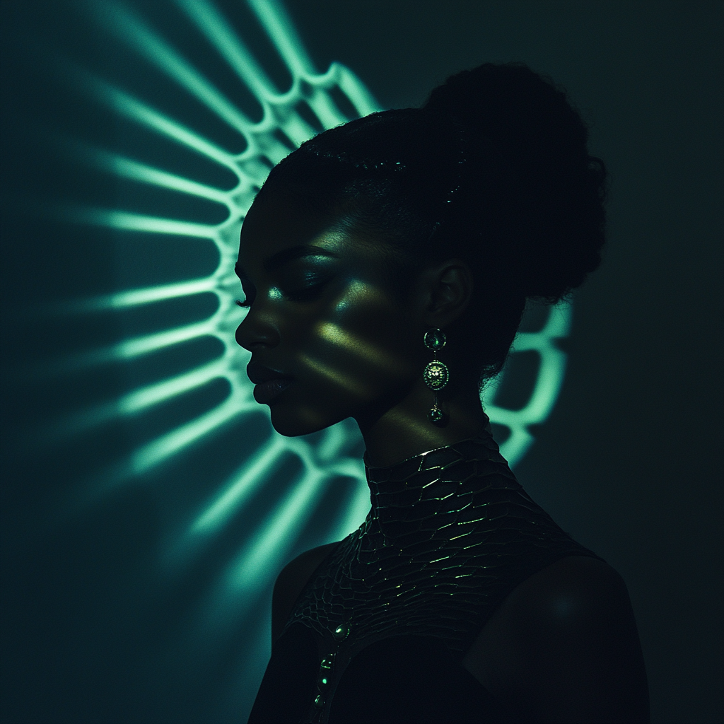 Dragonscale Haute Fashion Portrait
