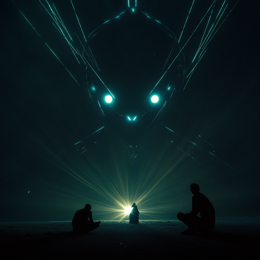 Glowing Demon Bringing Joy to Humans
