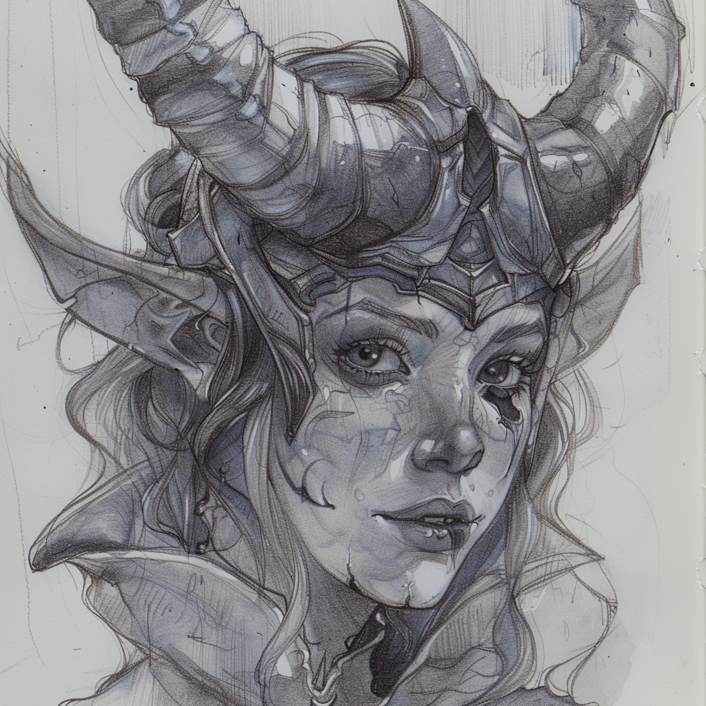 Girl With Devil Horns