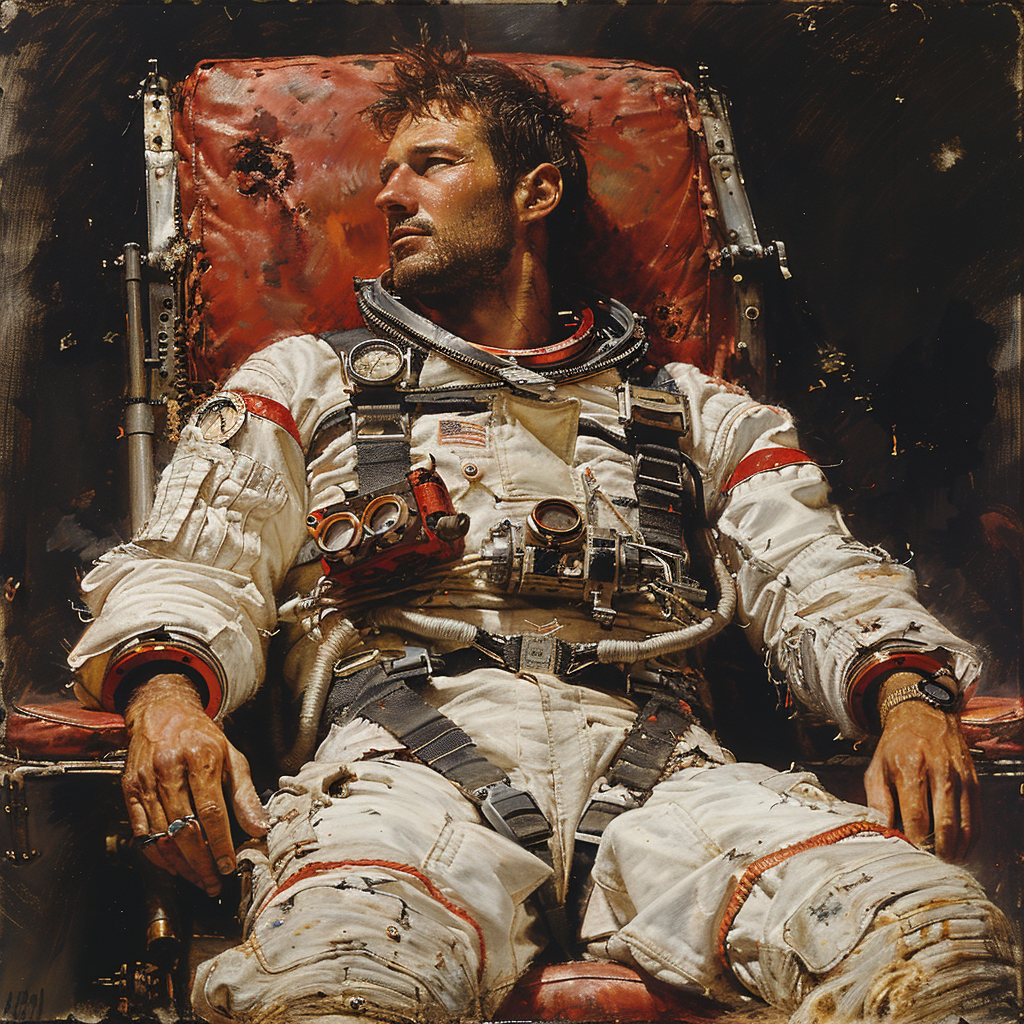 Astronaut im tiefen Weltraum