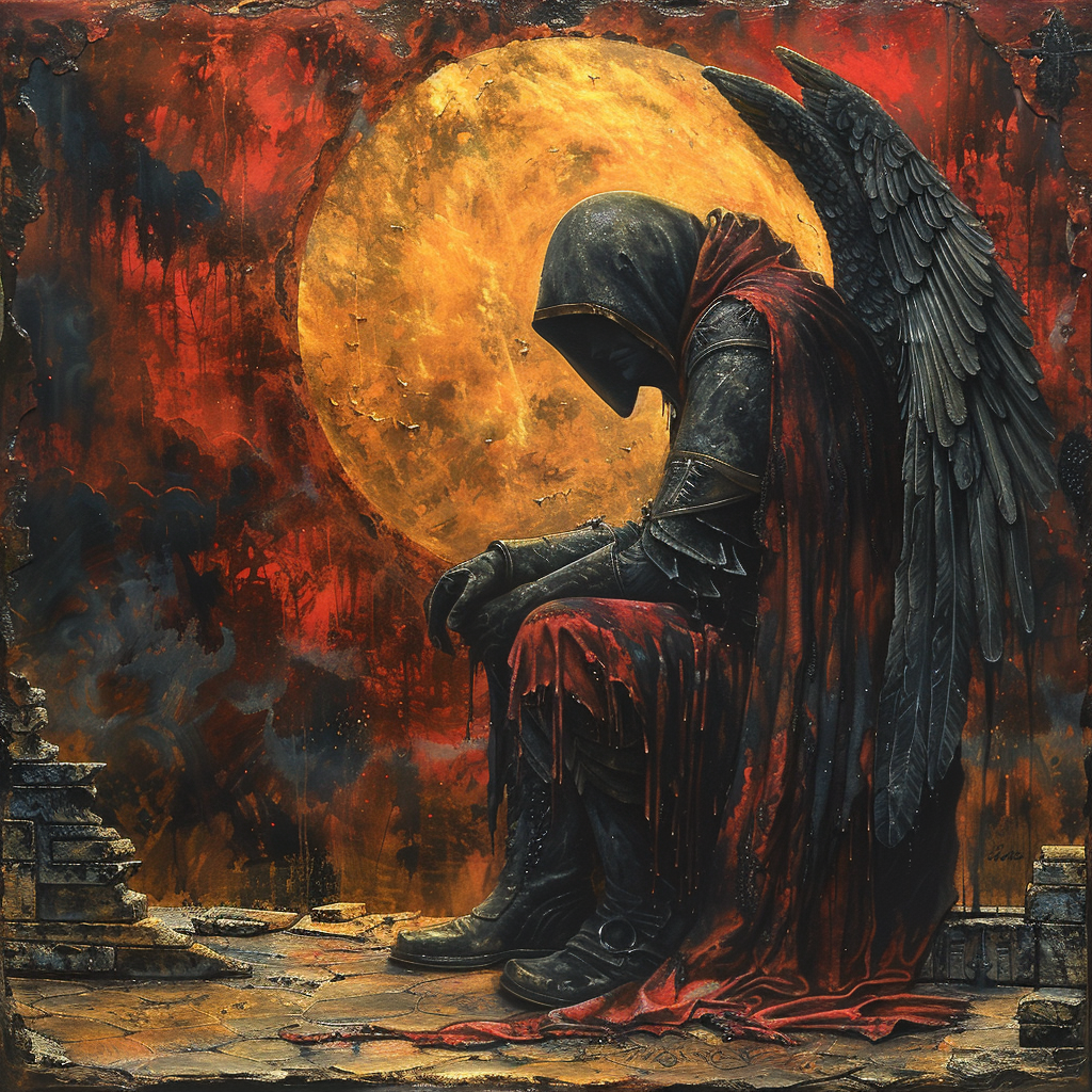 Highly Stylized Fallen Angel