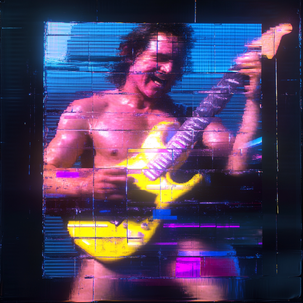 Neon Rocker Portrait
