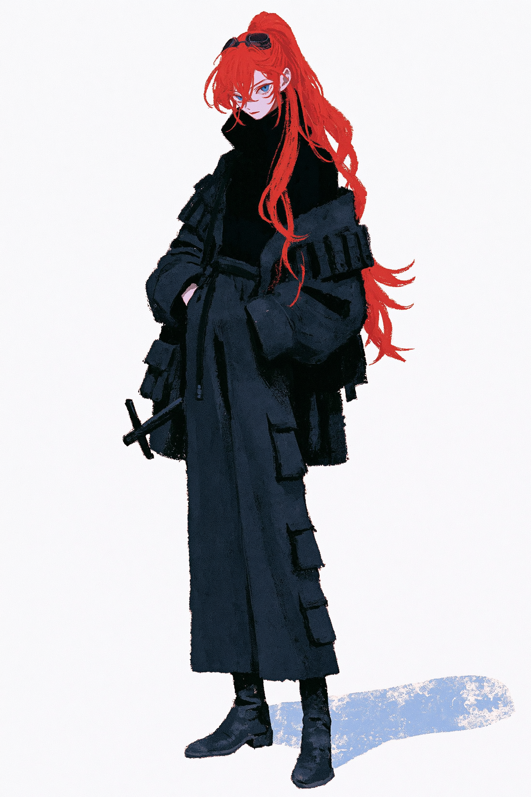 Personnage de voleuse aux cheveux auburn