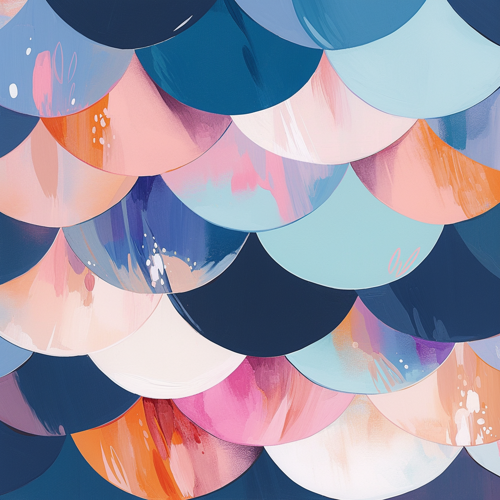 Fish Scales on a Clean Background