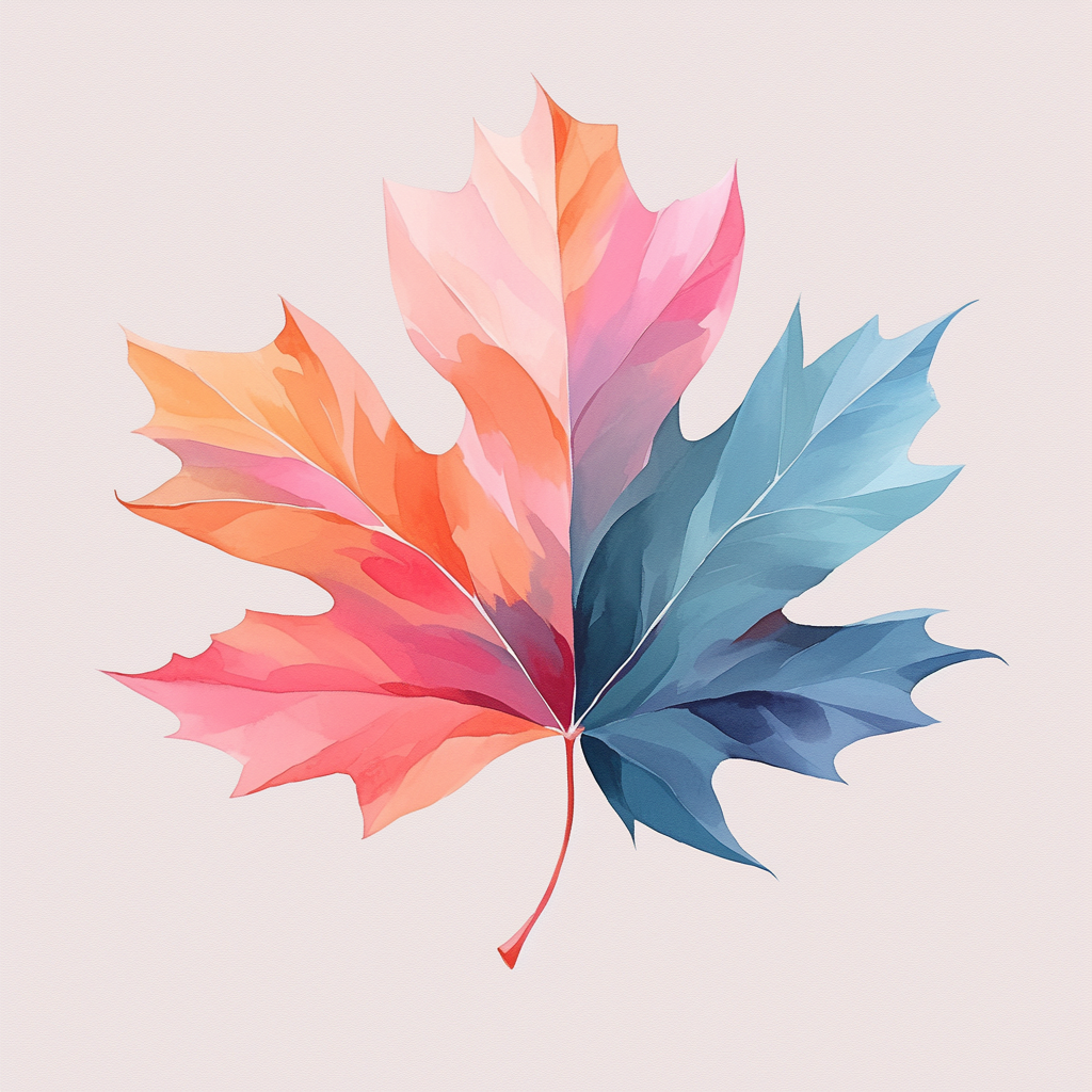 Maple Leaf on a Clean Background