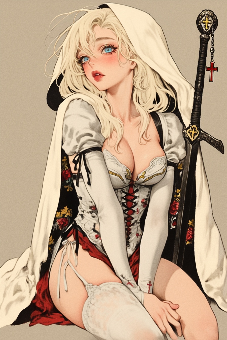 Albino Saint Paladin in Rosy Pink
