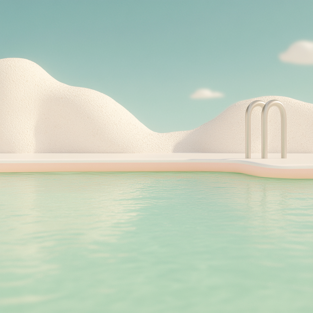 Swimming Pool on a Clean Background