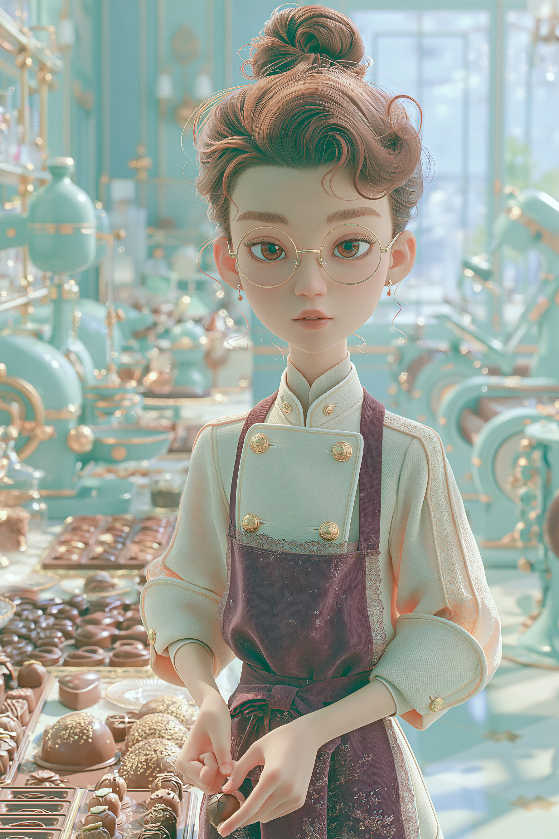 Chocolatier Making Pralines in a French Atelier