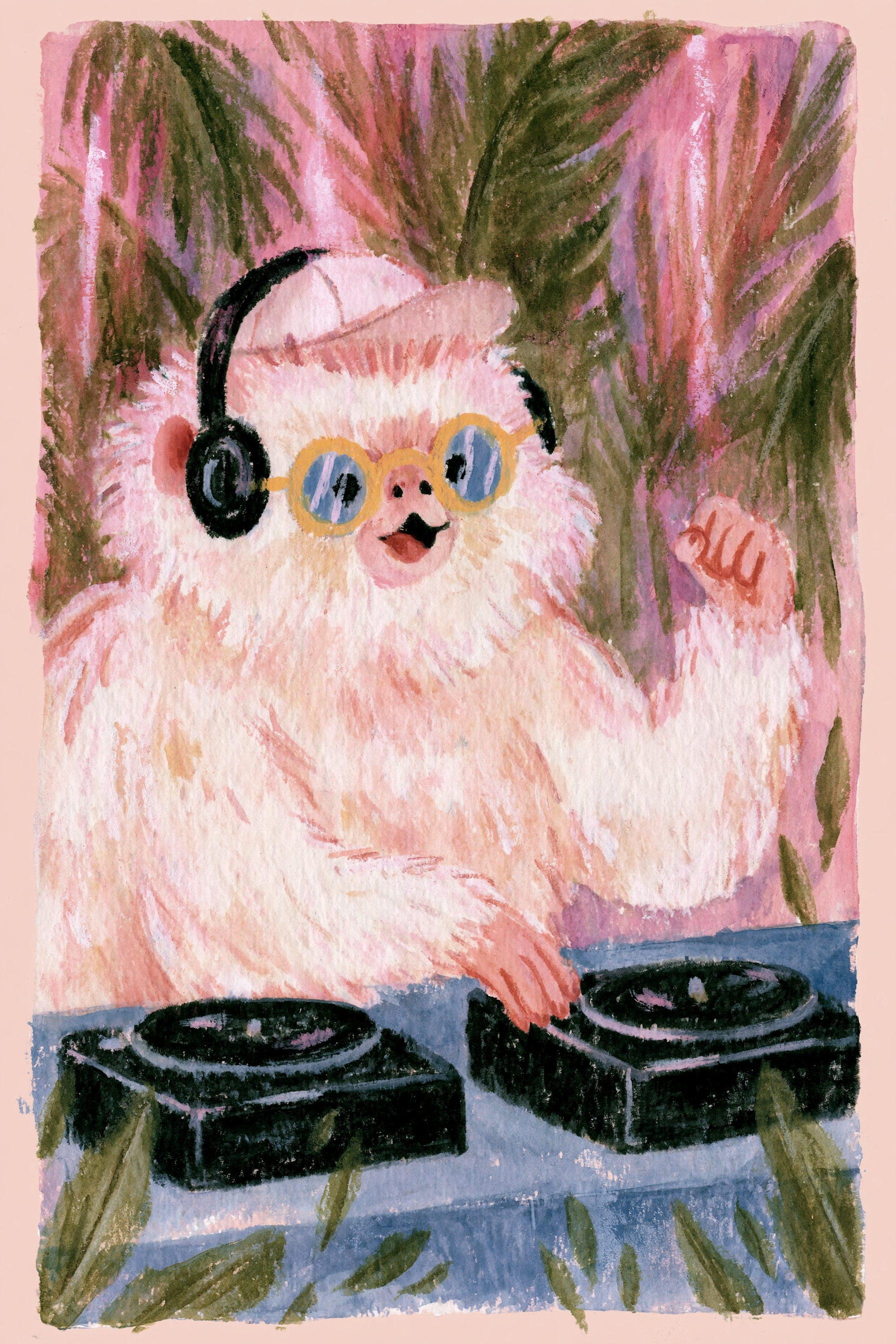 Tropical White Monkey DJ