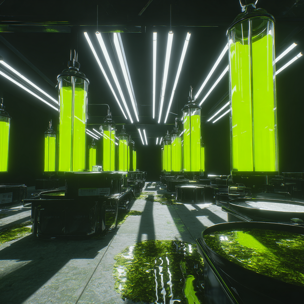 Hydroponic Laboratory with Cascading Grow Lights