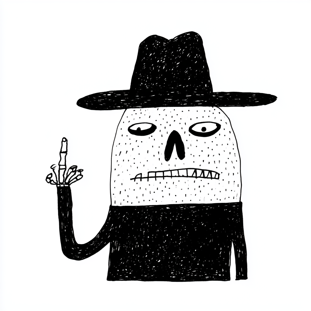 Low-Angle Vector Rebel Skeleton