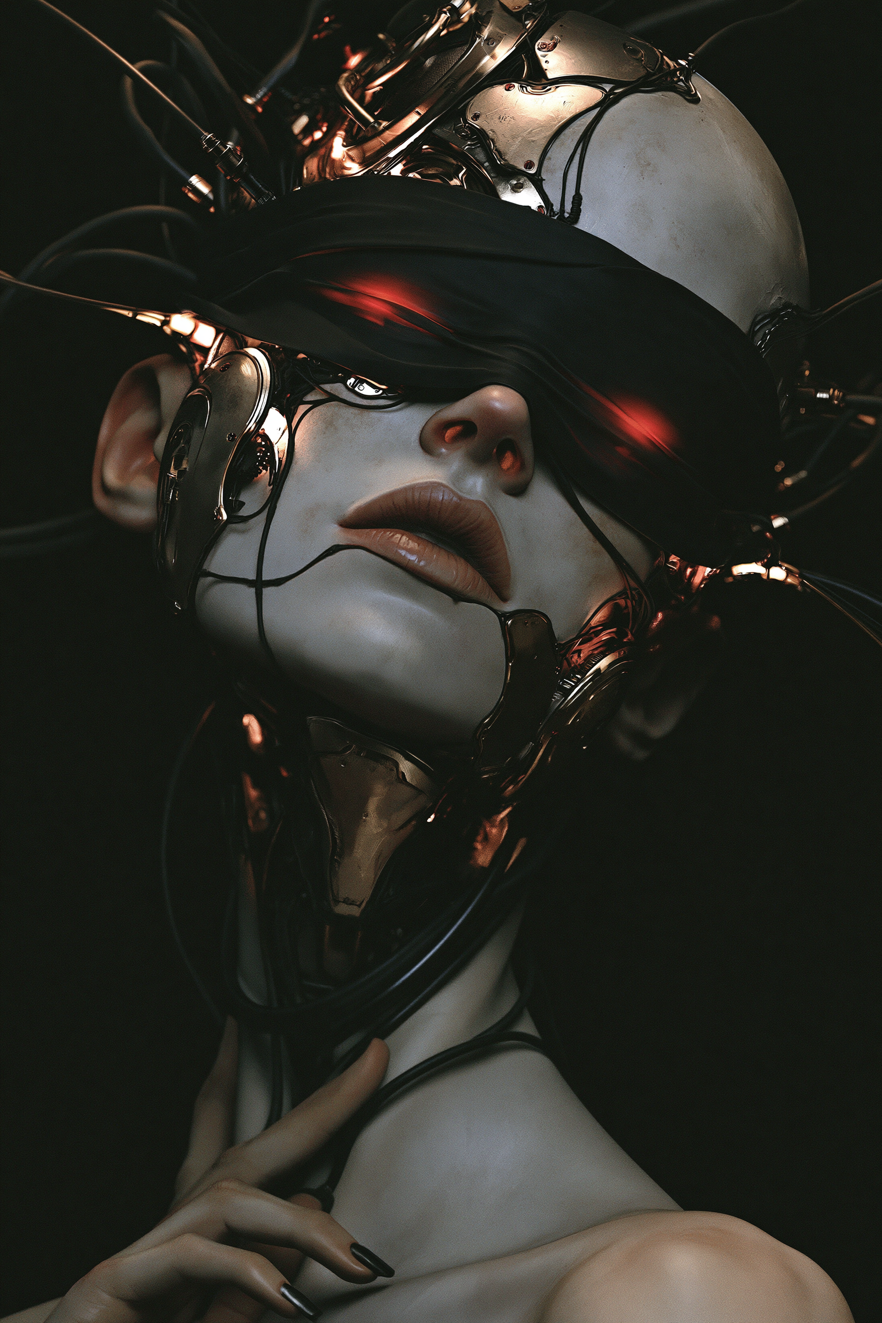 Robotic Figure in High-Detail Render