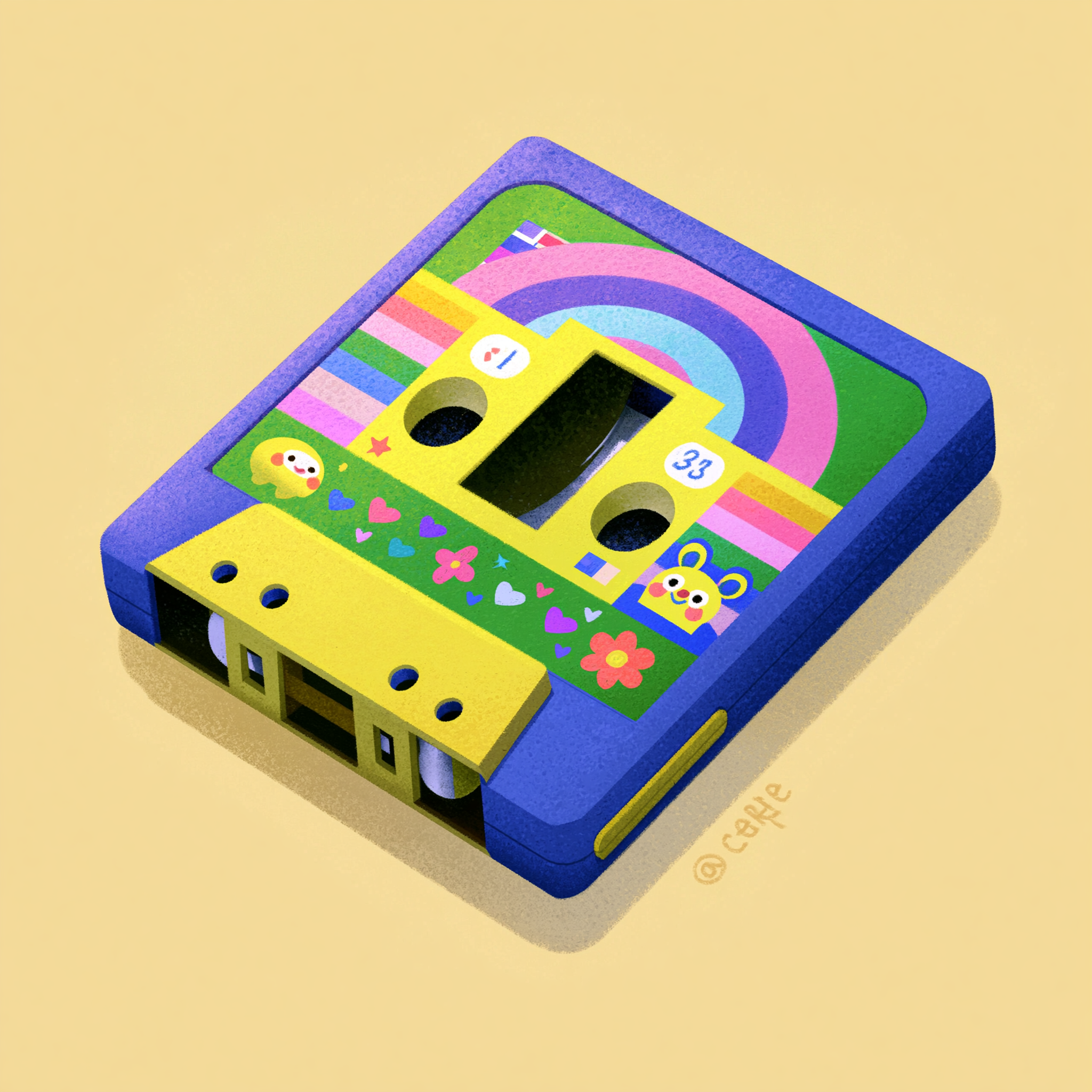 Cassette Tape Case Artwork