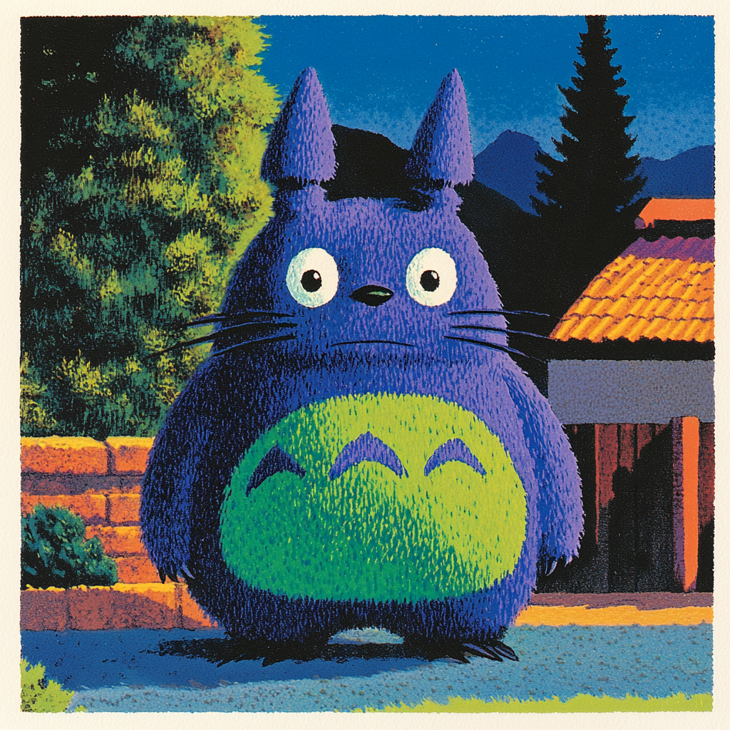 Totoro dans un temple japonais