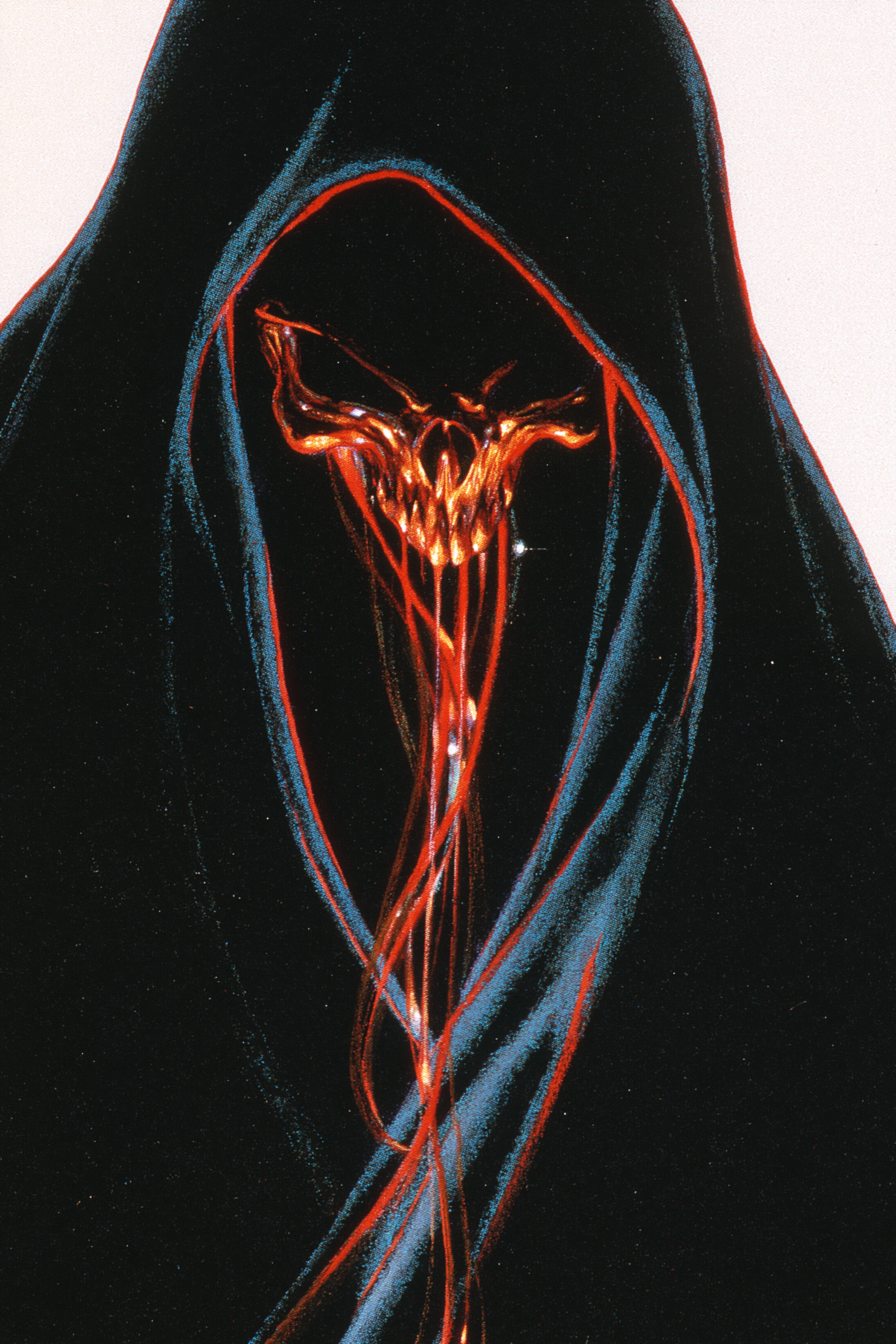 Ominous Priest in a Golden Skull Mask